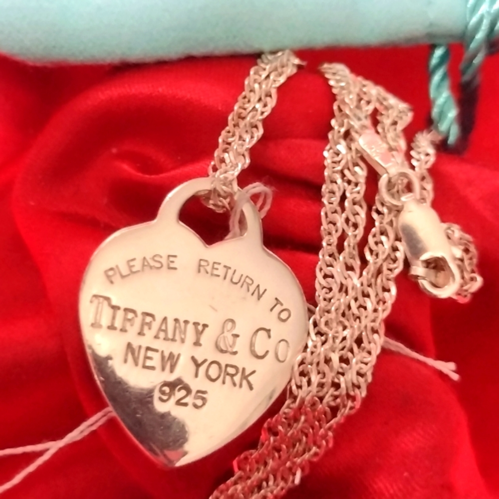 Tiffany & Co. Large Sterling Silver Heart Pendant